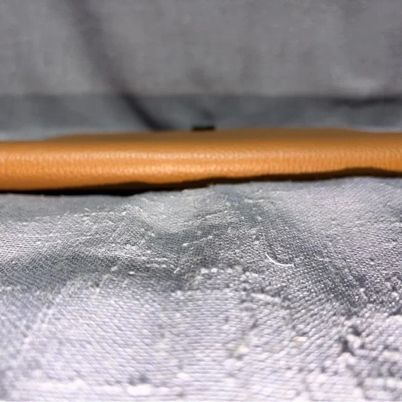 Coach Tan Pebbled Leather Notebook Cover with Colorful Embroidery - Picture 3 of 5